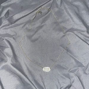 kendra scott gold white necklace in very good condition